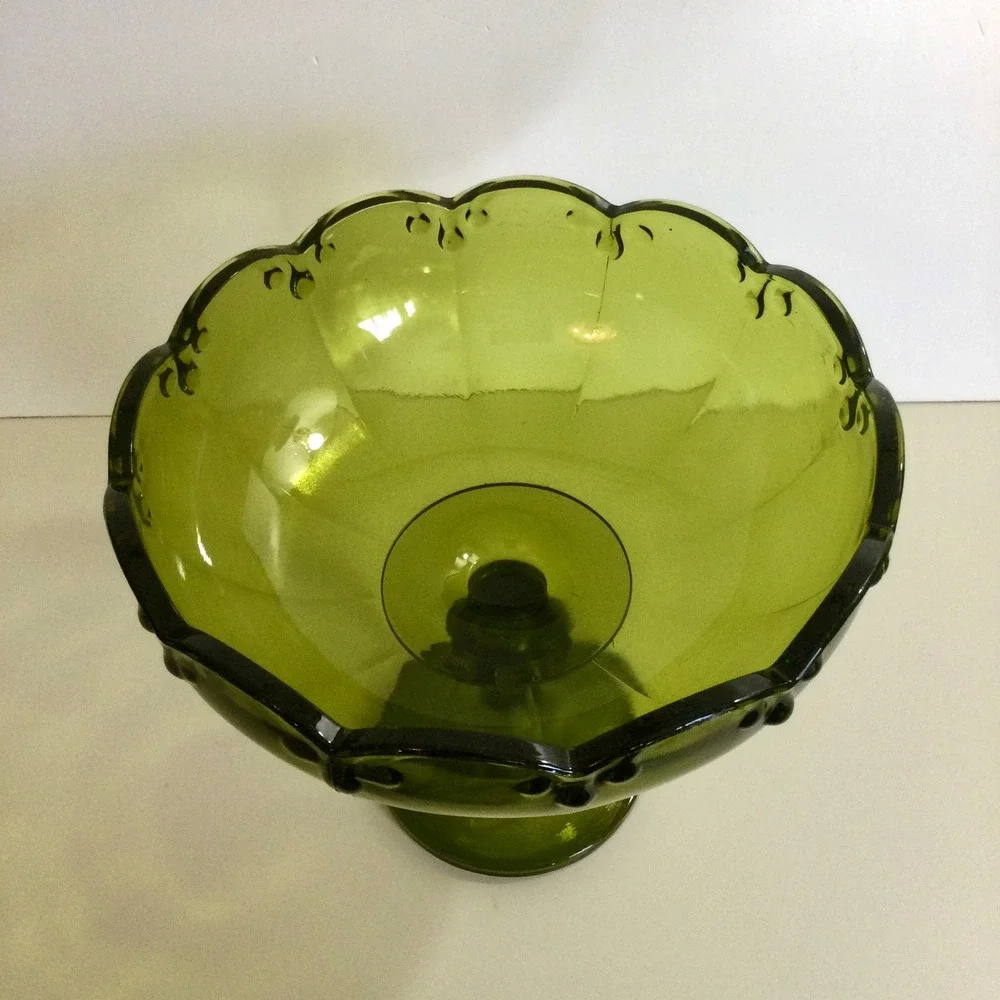 Indiana Glass vintage olive